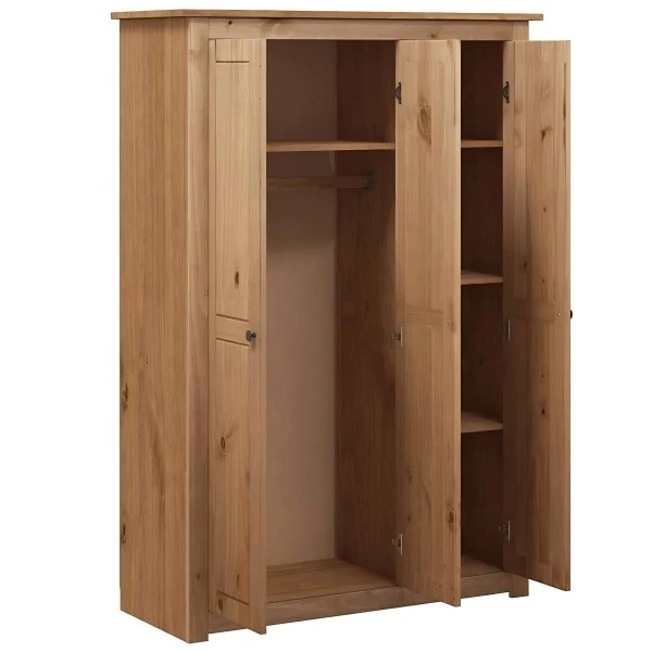 3 Door Solid Pine Wardrobe best