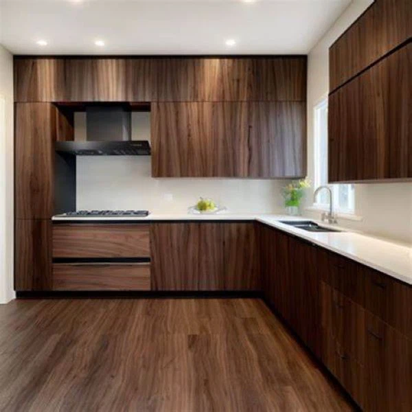black walnut kitchen cabinets