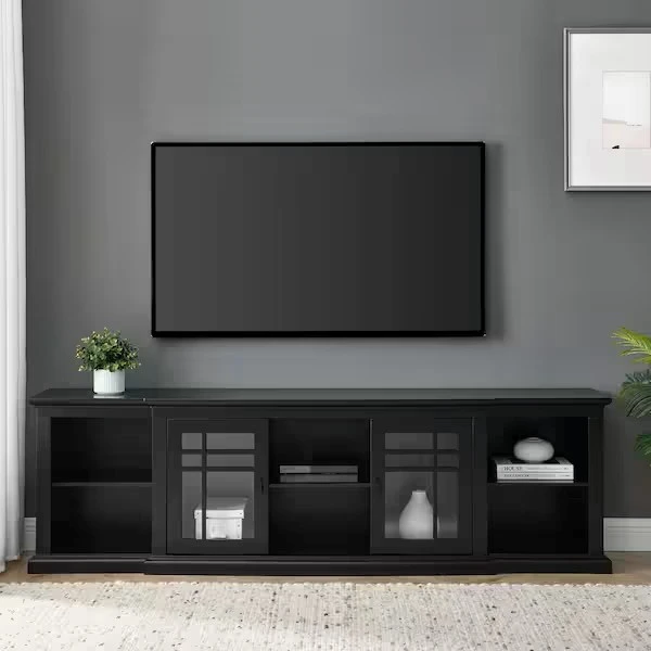 Black Wood TV Stand high quality
