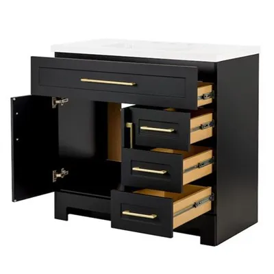 Black Shaker Bathroom Vanity